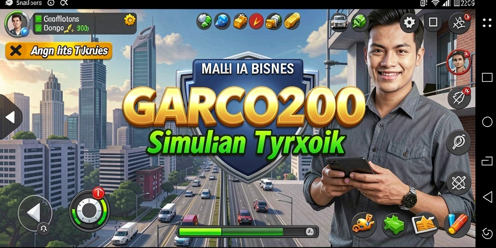 Tampilan gameplay menarik dari <strong>GARCO200</strong> dengan elemen Tycoon yang mendalam.