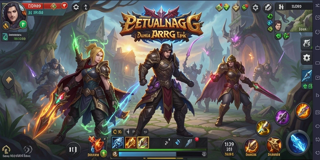 Tampilan screenshot IDR89 menampilkan aksi seru dalam pertempuran ARPG.