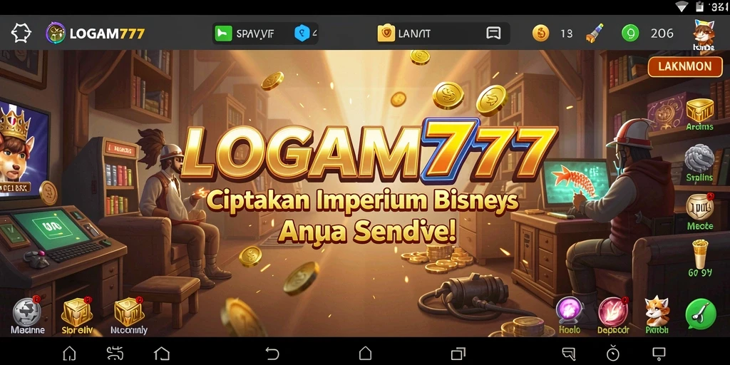 Tampilan gameplay LOGAM777 yang menarik dan dinamis.