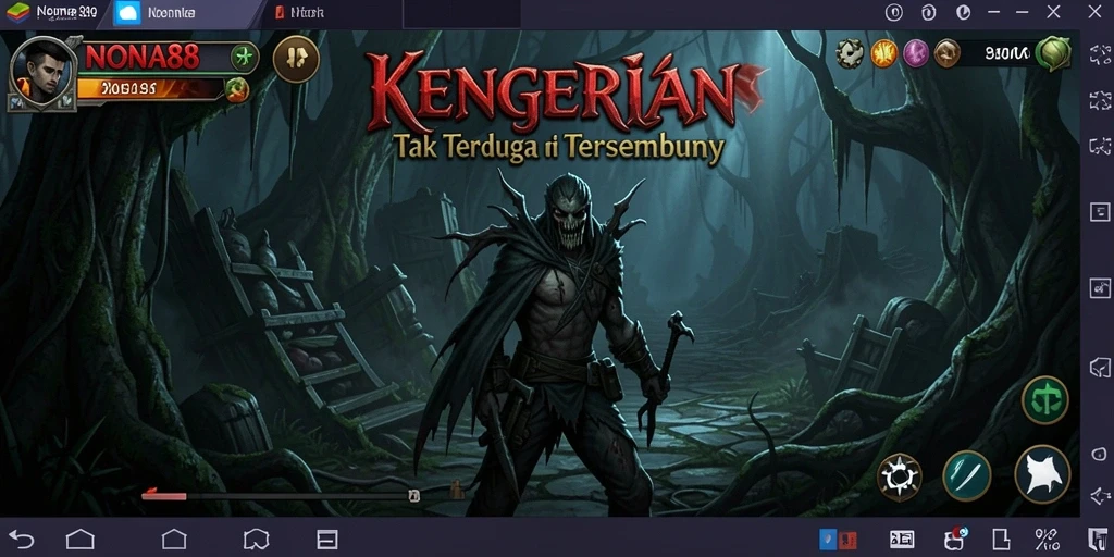 Screenshot gameplay NONA88 yang menampilkan ketegangan dan horor yang mendalam.