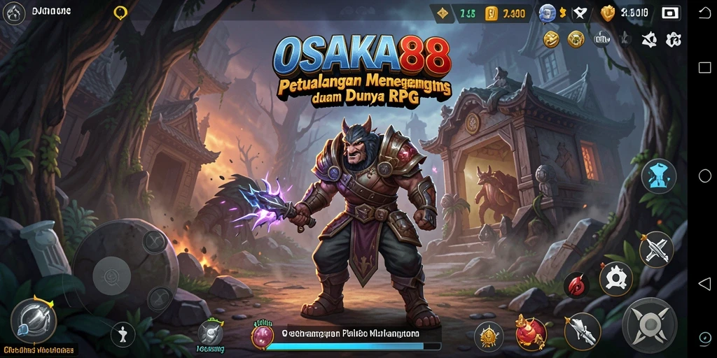 Screenshot gameplay OSAKA88 menampilkan aksi pertarungan yang mendebarkan.