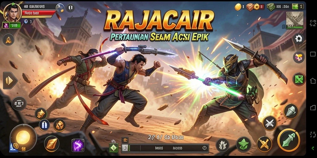 Screenshot gameplay RAJACAIR menampilkan aksi seru dan grafis menawan.