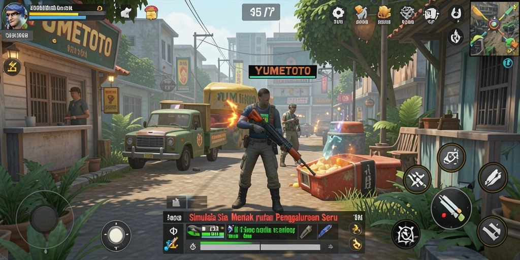 Tampilan gameplay YUMETOTO yang mendalam dan interaktif.