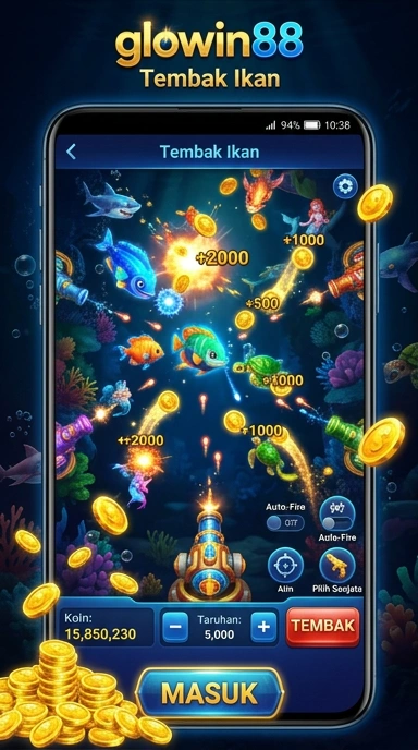 Screenshot aplikasi glowin88 saat menjelajah katalog aplikasi.